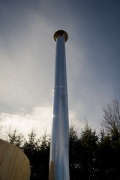 stainless steel chimney with the rain cap