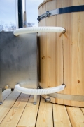 wooden tub piping