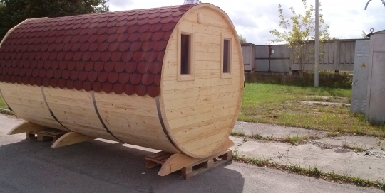 Wooden Barrel Sauna