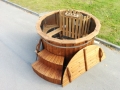 New stainless steel wooden hot tub