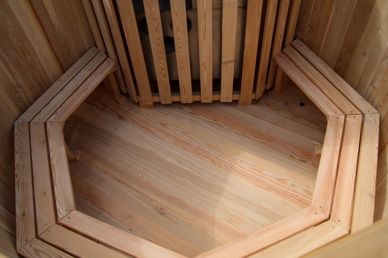 wooden hot tub bench diy