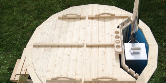 Polypropylene new wooden hot tub with cover